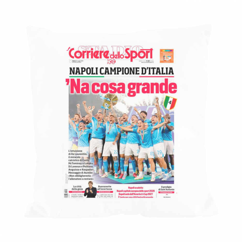Cuscino - Corriere dello sport Napoli Campione - Il mio negozio