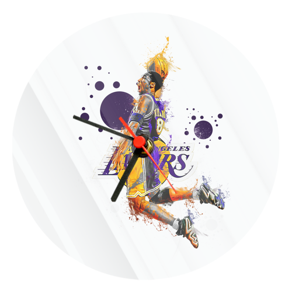 Orologio Vetro Tondo - Kobe Bryant - Il mio negozio