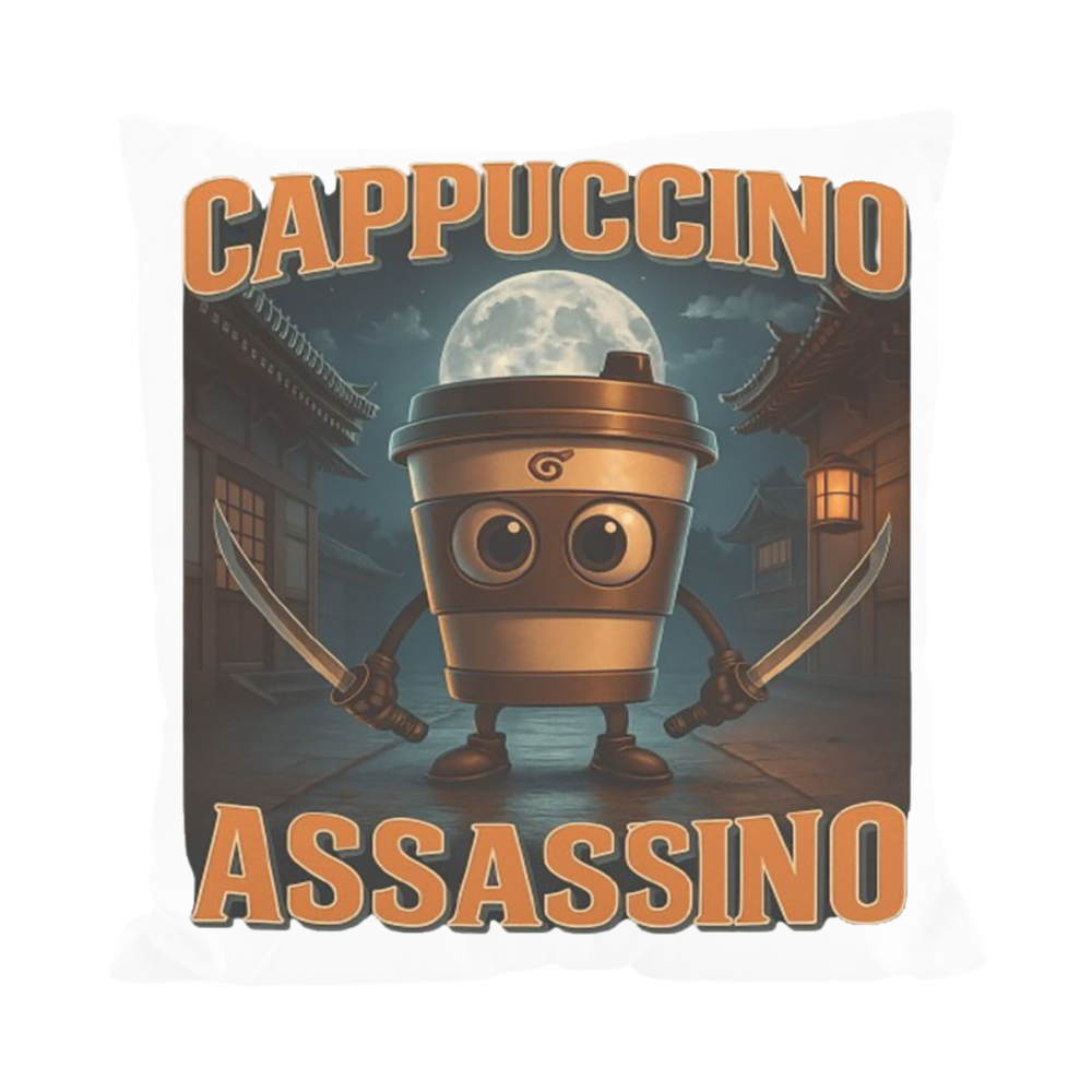 Cuscino All Over Print Cuscino - Cappuccino Assassino - Il mio negozio