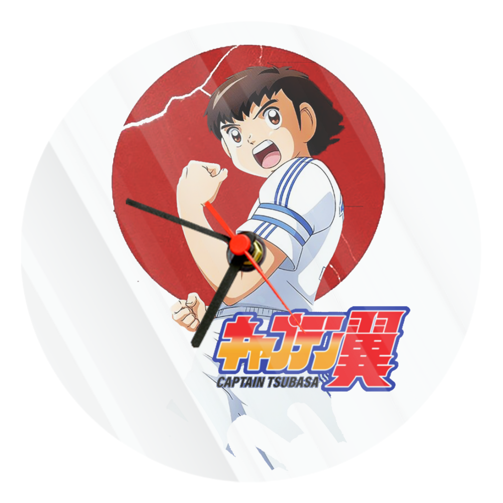 Orologio Vetro Tondo  - Capitan Tsubasa - Il mio negozio